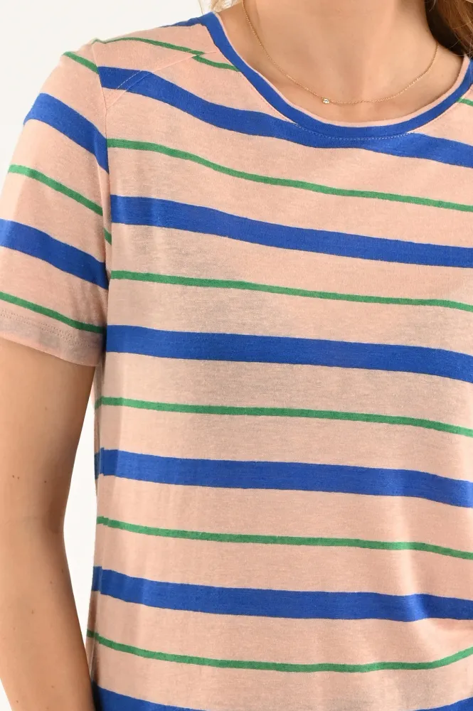 BYBAR TSHIRT KORTE MOUW ROZE  