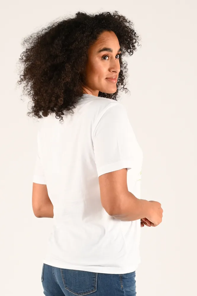 MONARI TSHIRT KORTE MOUW WIT  