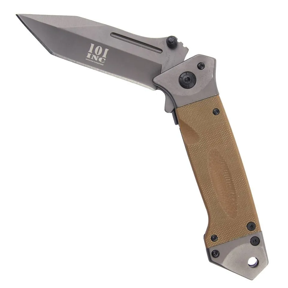 101 INC  STEVIG ZAKMES 22CM COYOTE