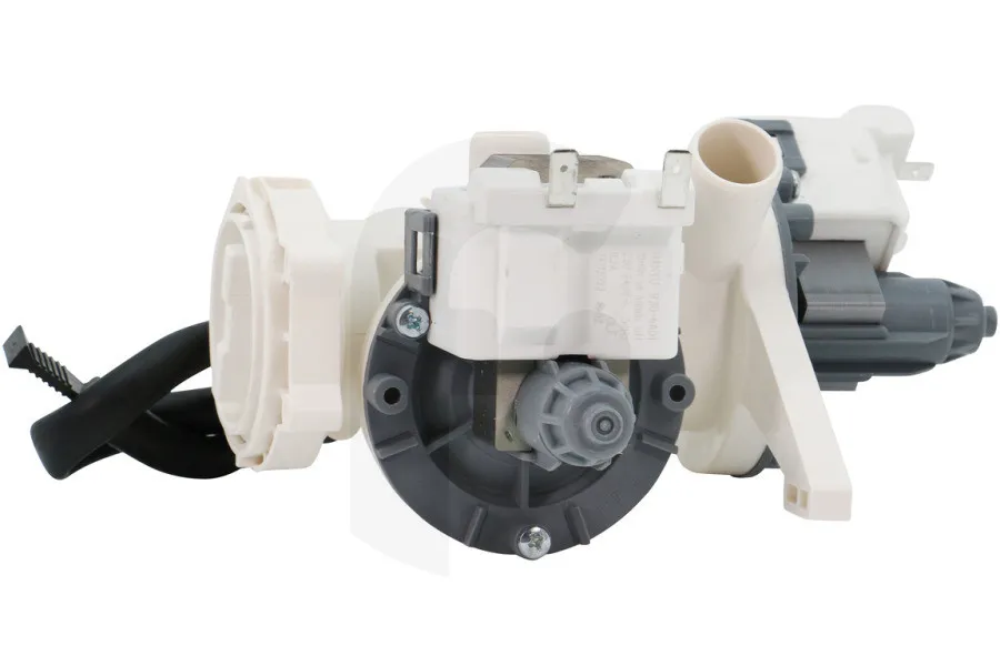 Afvoerpomp (waterpomp, water afvoerpomp) dubbel compleet voor o.a. Whirlpool wasmachine 666401, C00666401