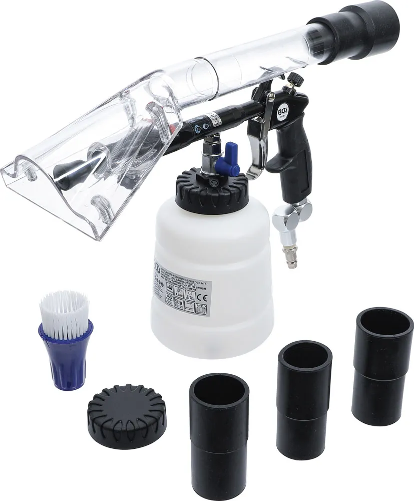 BGS 70150 TWISTER REINIGINGSPISTOOL MET BORSTEL EN AFZUIGHULPSTUK | 7DELIG