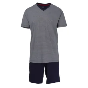 Blauwe Bugatti heren shortama zigzag