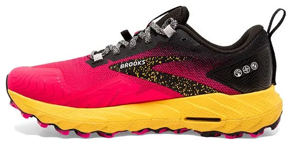 Brooks Cascadia 17 Roze Geel Damesschoenen