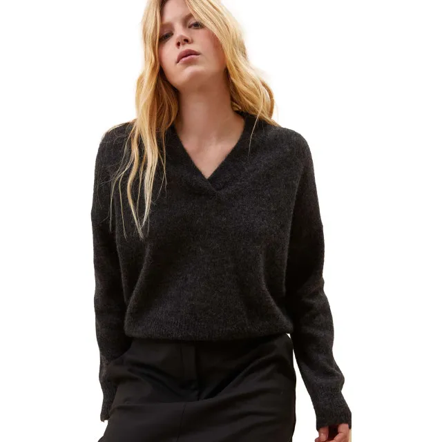 BYBAR AMSTERDAM IZZY PULLOVER DARK GREY MELEE