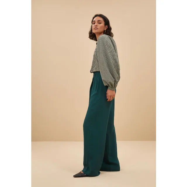 BYBAR AMSTERDAM RIKKI SMALL CHECK BLOUSE
