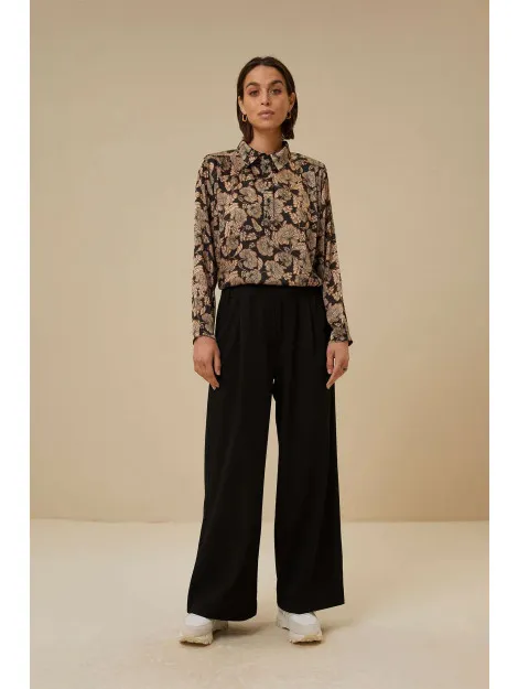 BYBAR AMSTERDAM SUN PEONY BLOUSE PEONY PRINT
