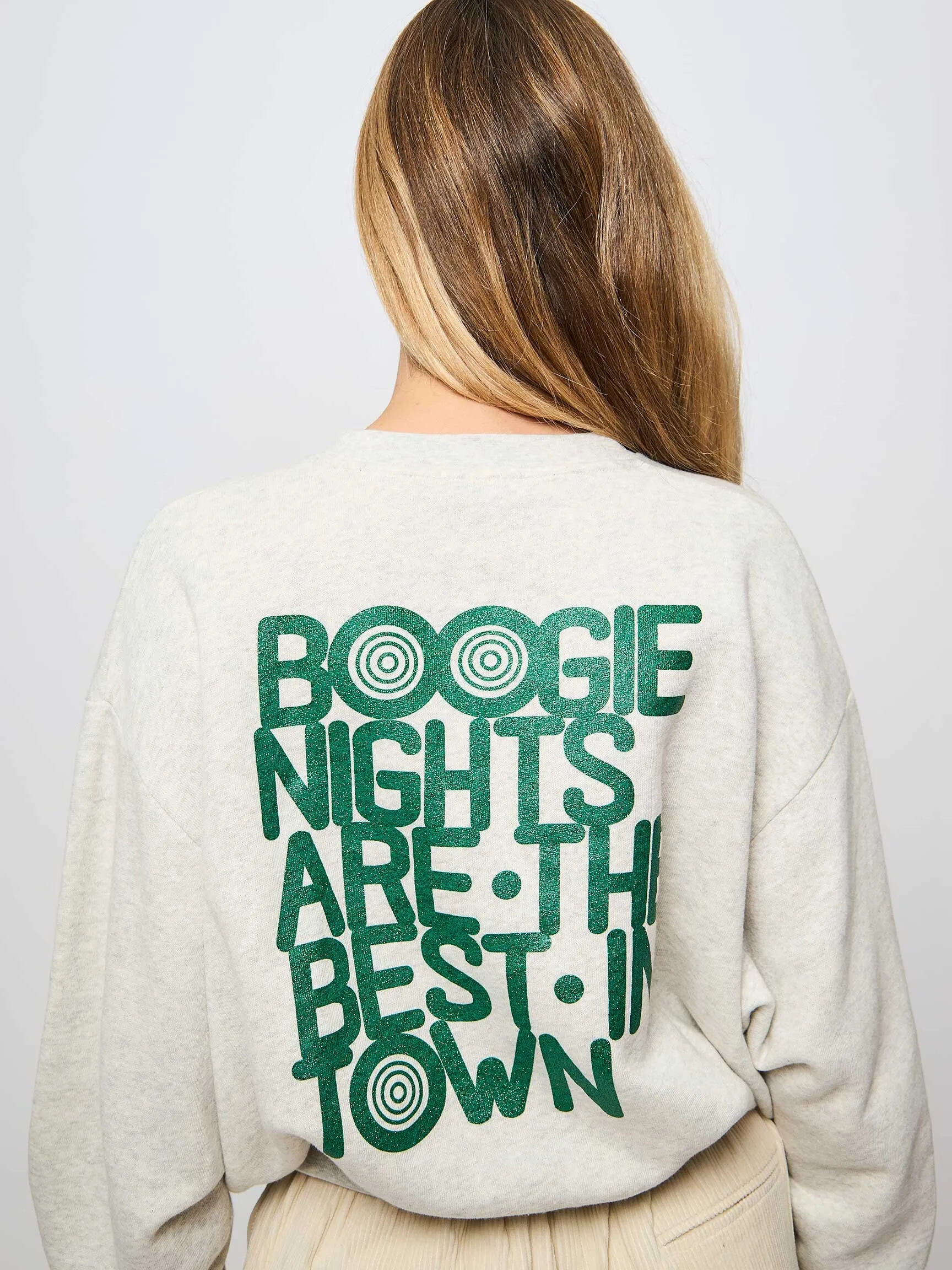 By Bar Bibi, cotton mix melange sweater with print