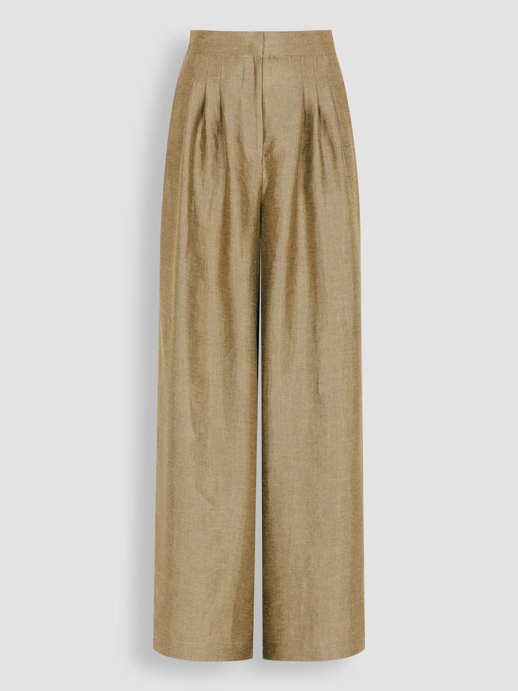 BYBAR ELI, VISCOSE/LINNENMIX GLANZENDE PANTALON