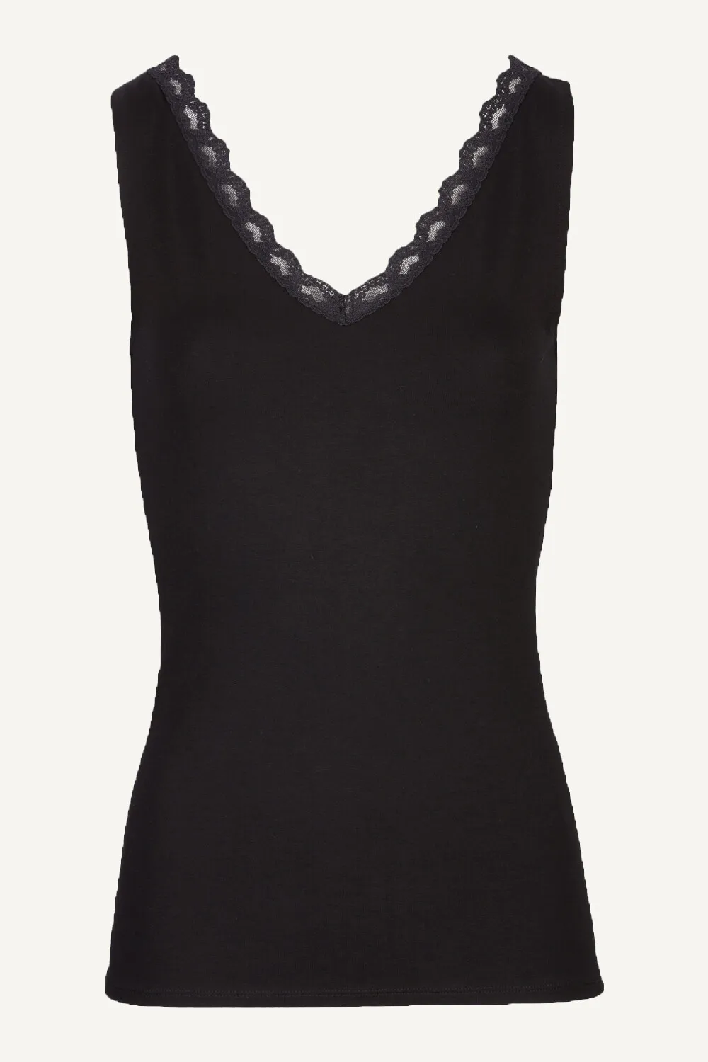 By Bar lace singlet black