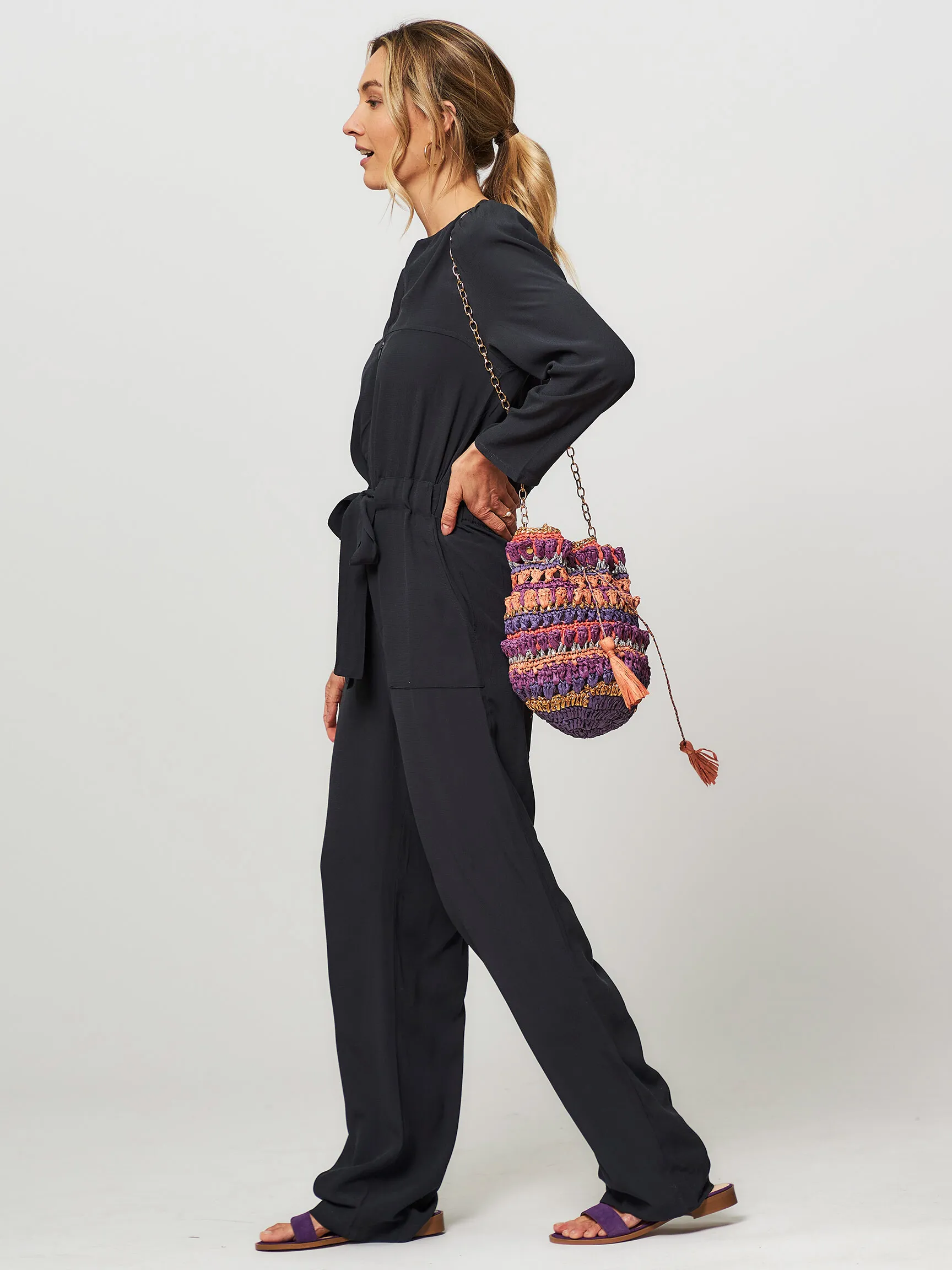 BYBAR VIDA, VISCOSE JUMPSUIT