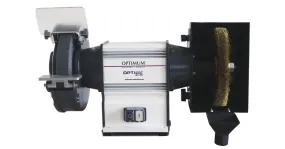 Combinatie slijpmachine met borstel dia. 200 mm 2850 tpm 600 W 230V inclusief slijpsteen en borstel Optigrind
