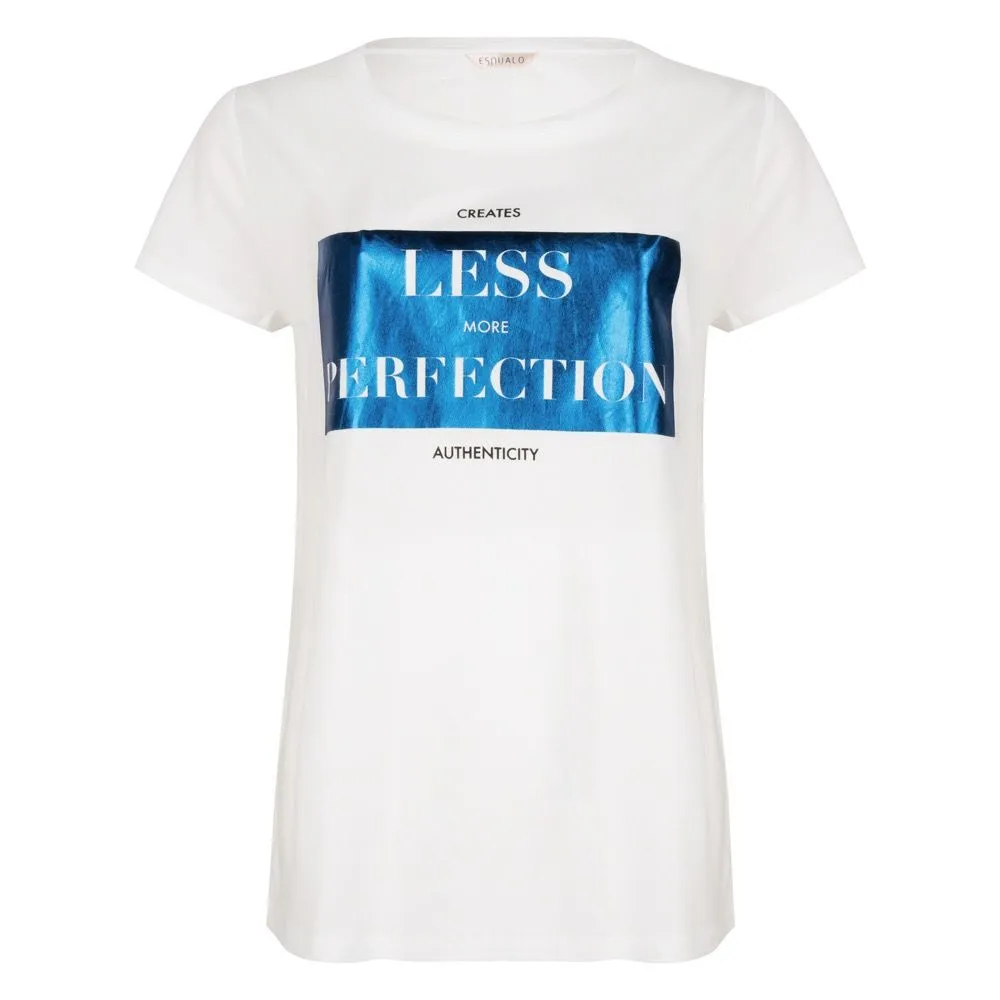 ESQUALO TSHIRT SP21.05022 WHITE/BLUE