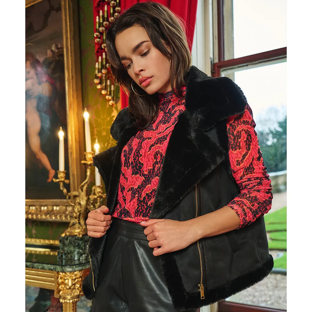   EsQualo Top mesh Masterpiece Rood