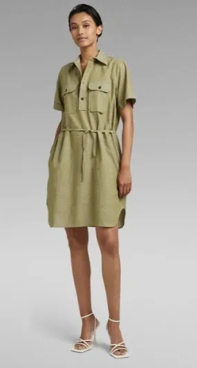 G-STAR RAW Millery pocket dress groen D22858-D123-d857