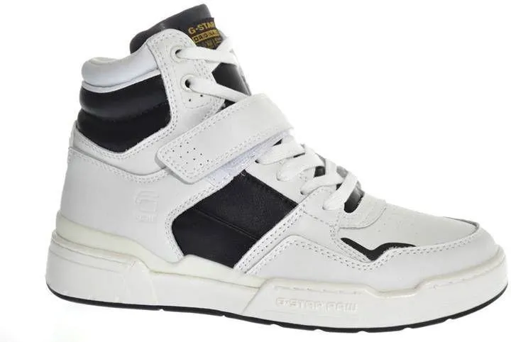 GSTAR WITTE G STAR RAW ATTACC MID LEA W HOGE SNEAKER