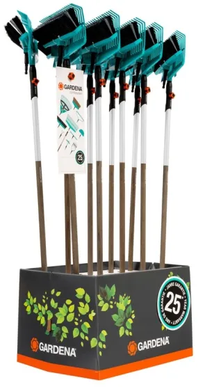 Gardena Combisystem gazonhark+bezem+steel