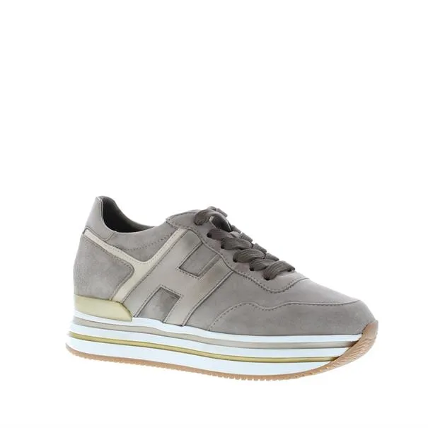 Hogan H483 Mid Platform Sneaker Beige