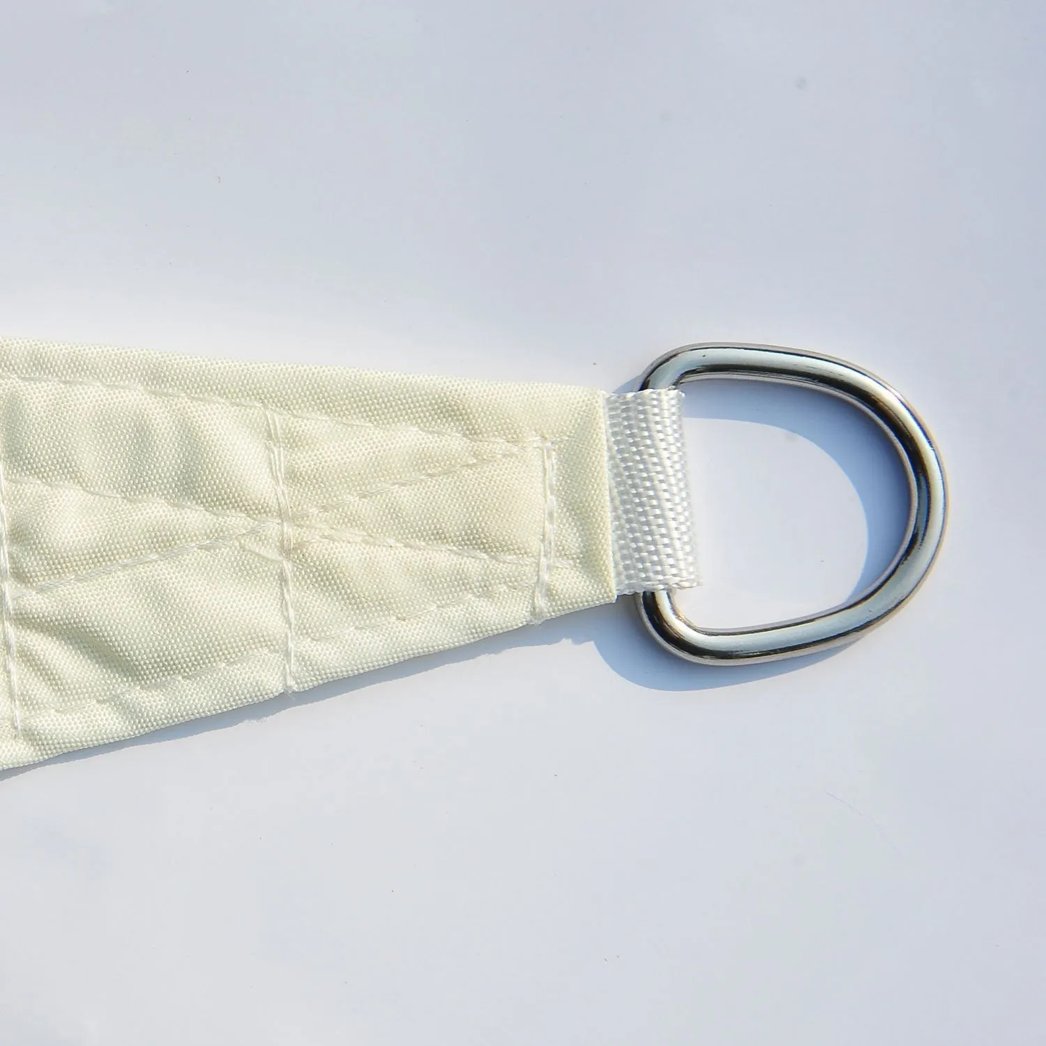 MEDINA WELLFLEET ZONWERING  SCHADUWDOEK  DRIEHOEK  6 X 6 X 6 M  POLYESTER  ZAND/CRèME  WATERAFSTOTEND