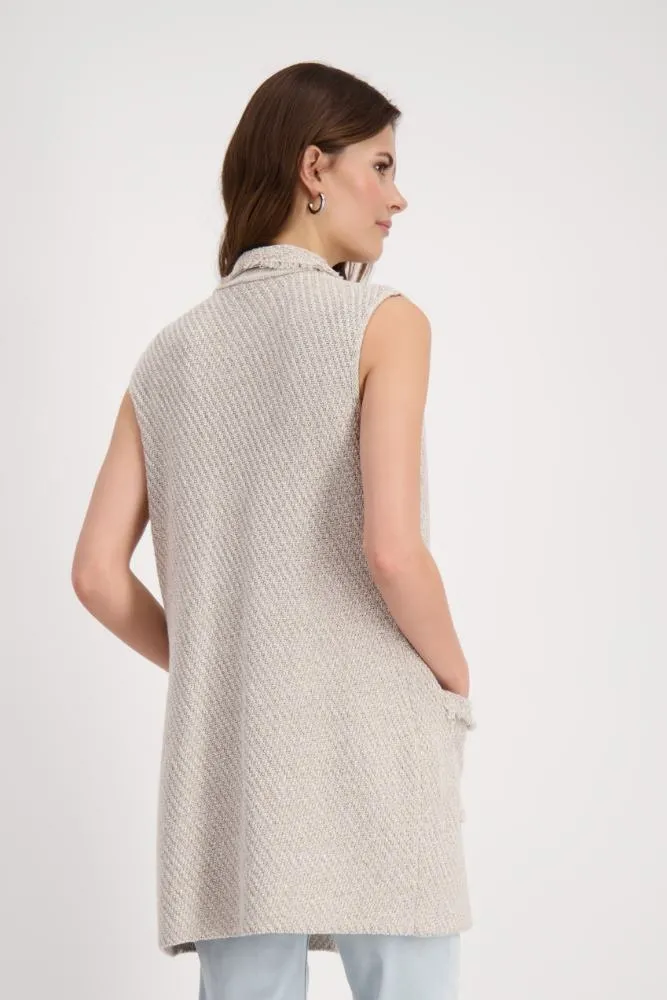 Monari Lang Vest Zand 408900 540