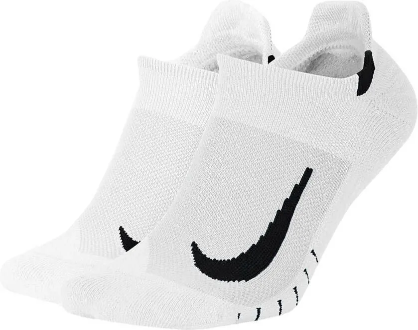 NIKE MULTIPLIER NOSHOW HARDLOOPSOKKEN (2 PAAR) WIT