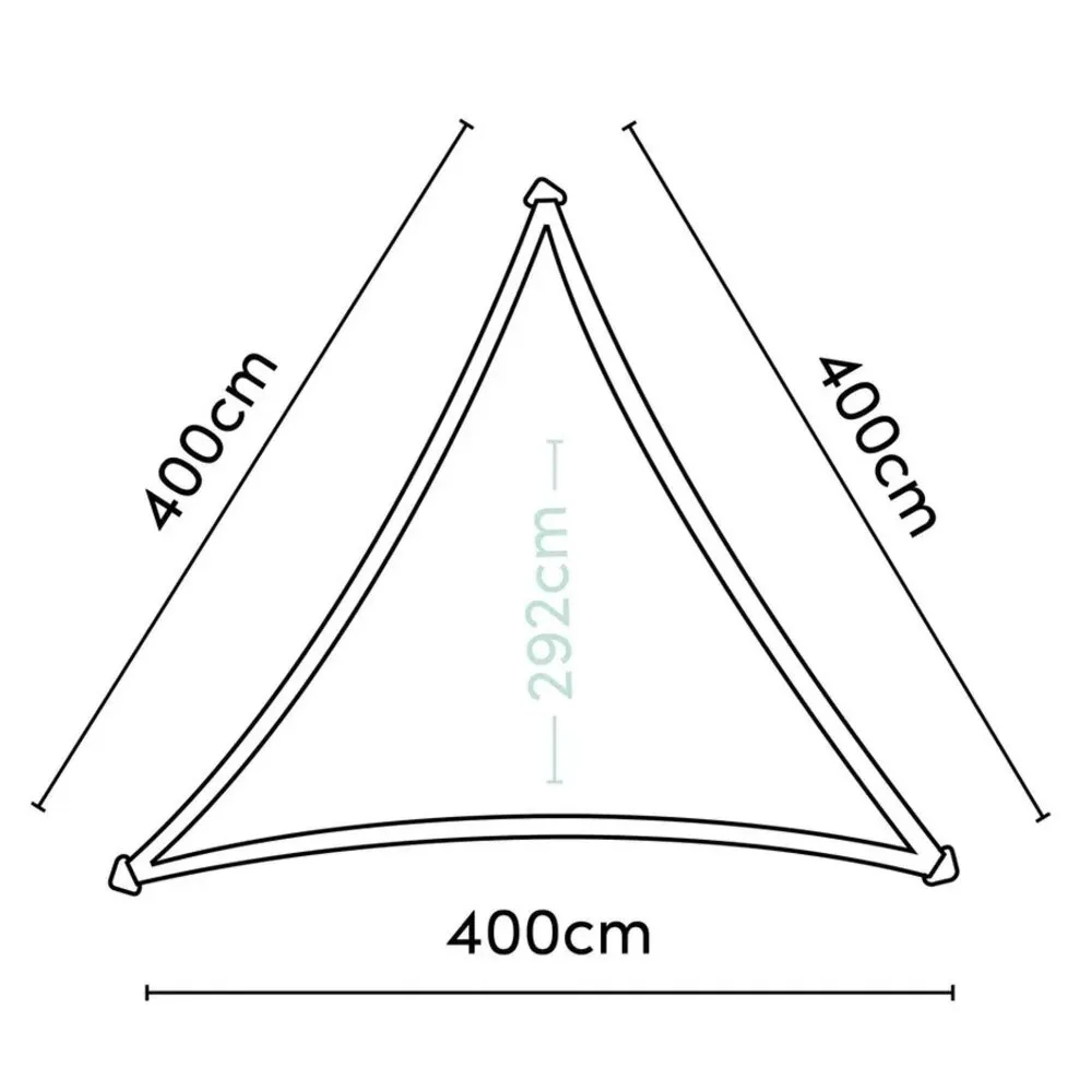 Platinum Platinum Sun & Shade Dreamsail schaduwdoek driehoek 400x400x400cm Ecru