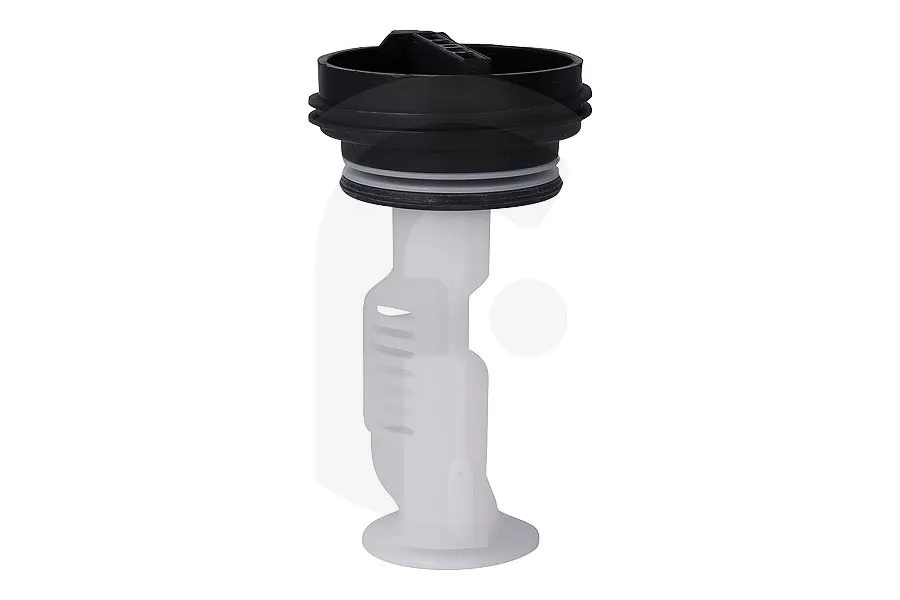 Pluizenfilter (filter, pluizenzeef, pompfilter) voor afvoerpomp voor o.a. Bauknecht wasmachine 481010585335