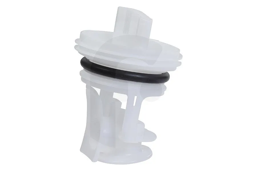 Pluizenfilter (filter, pluizenzeef, pompfilter) voor afvoerpomp voor o.a. Bosch, Siemens wasmachine 12029717