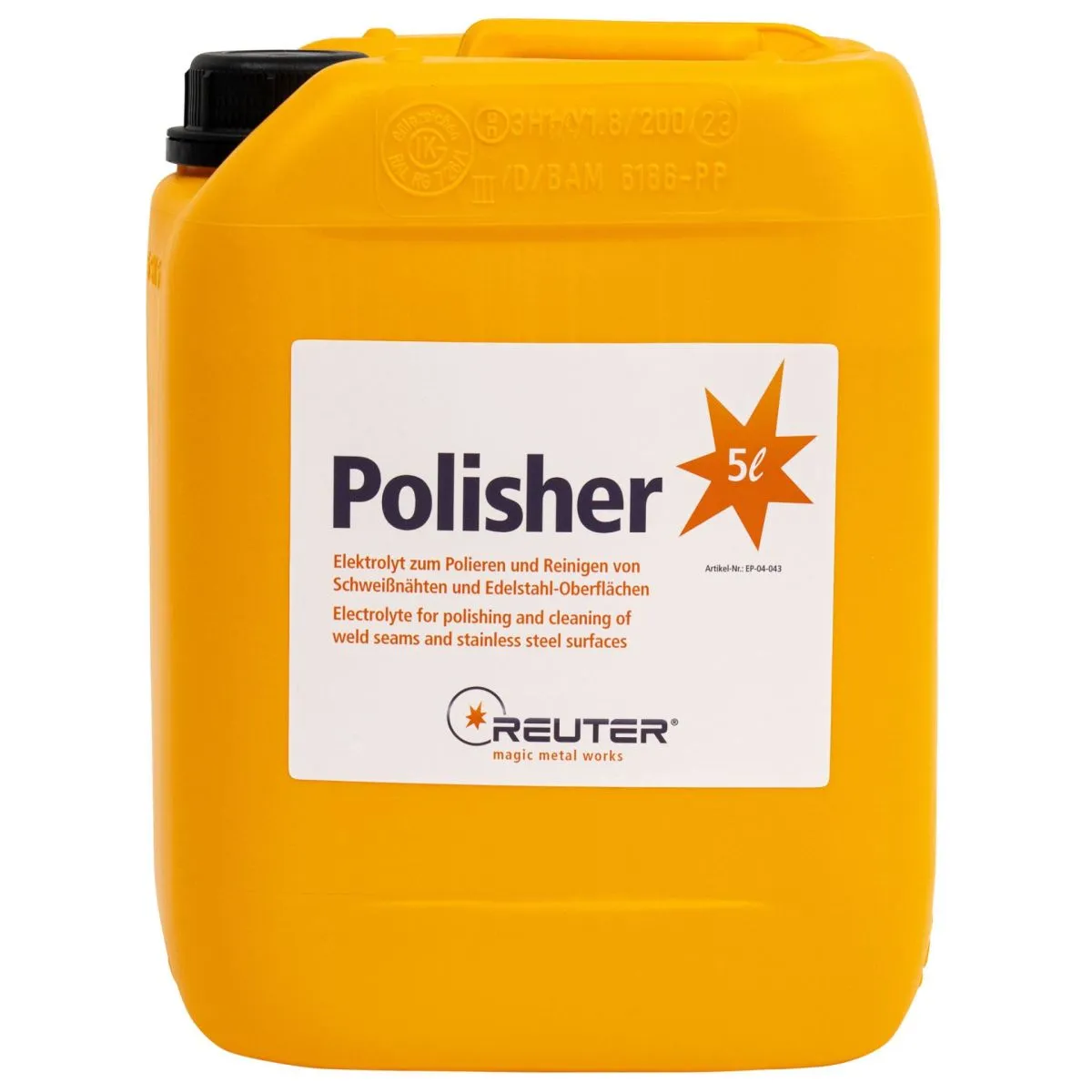 Reuter polisher Elektrolyte 5 Ltr