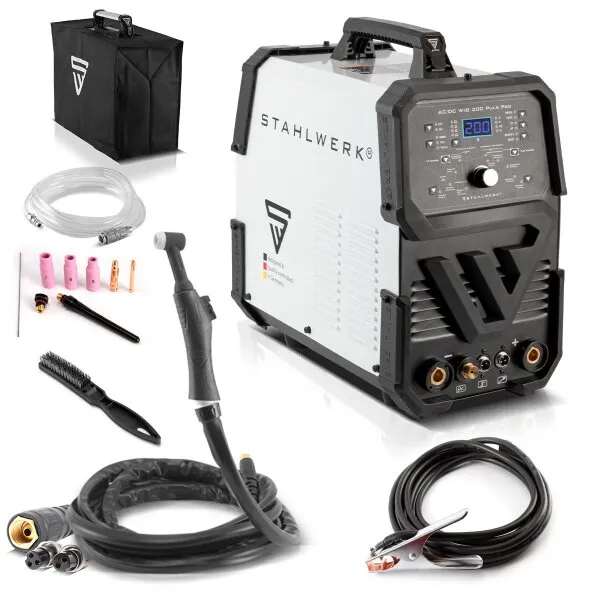 STAHLWERK AC/DC TIG 200 PULSE PRO  DIGITAAL LASAPPARAAT | INVERTER MET 200 AMPèRE, ARC/MMAFUNCTIE, JOBGEHEUGEN EN IGBTTECHNOL