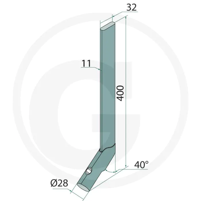 Steel - Hatzenbichler Schoffel - Lengte: 400mm