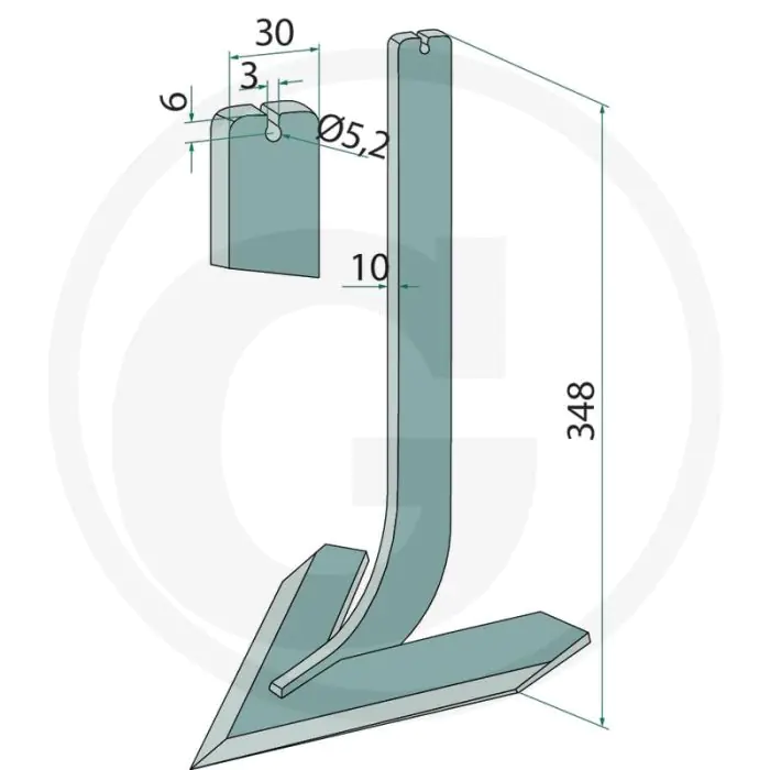 STEEL MET SCHOFFEL  WERKBREEDTE 100MM