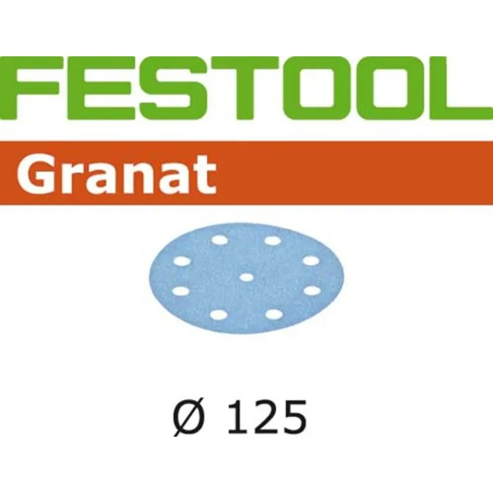 STF D125/8 P320 GR/10 SCHUURPAPIER GRANAT