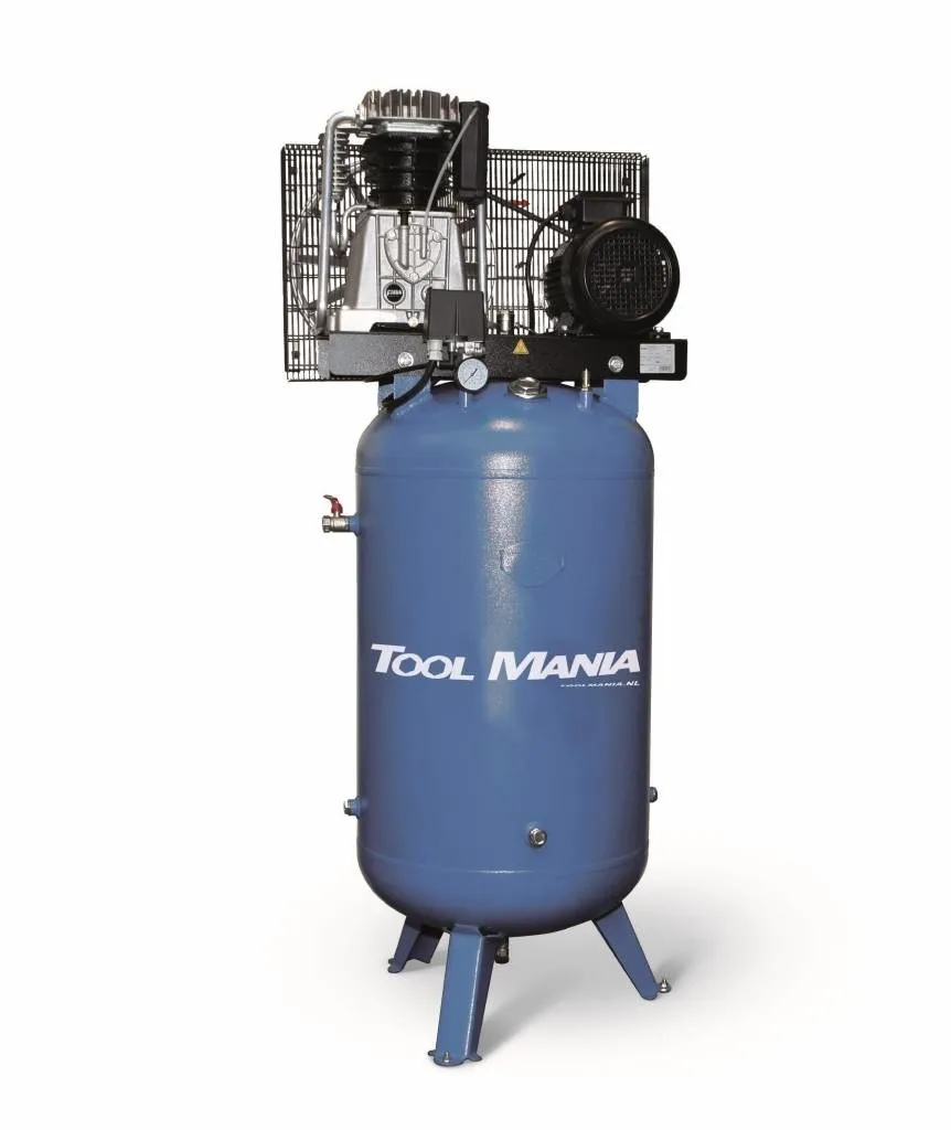 TM 90 Liter Compressor met verticale tank 3 Hp, 400v