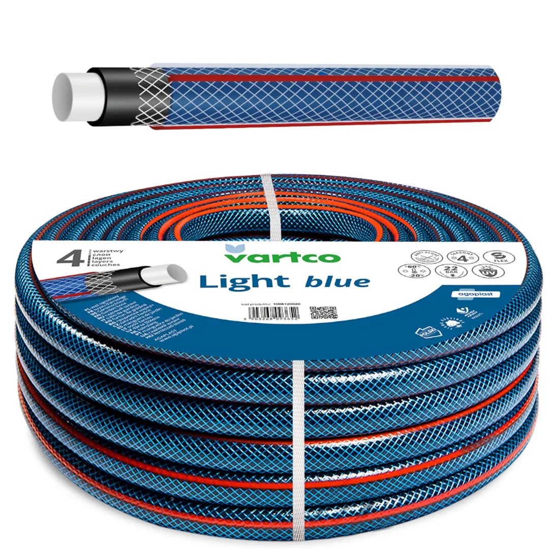 TUINSLANG 1/2” 50M 4LAAGS   VARTCO LIGHT BLUE 1008120050