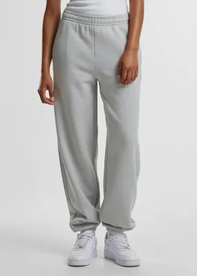 Urban Classics Dames Basic Joggingbroek met 2 Zakken lichtgrijs