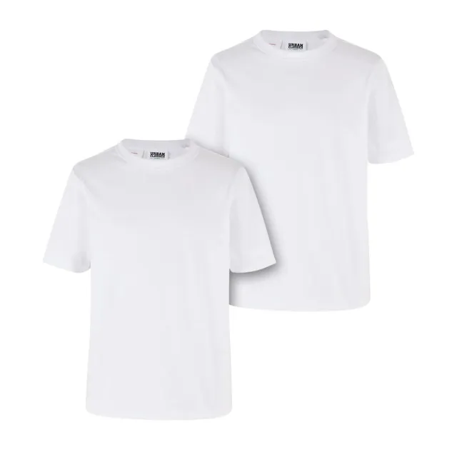 URBAN CLASSICS JONGENS BASIC ORGANIC TSHIRT (SET VAN 2)