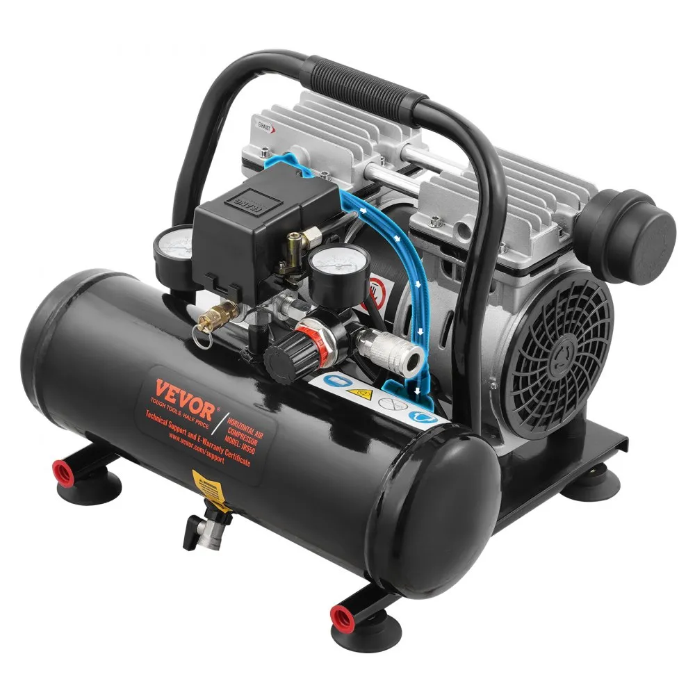 VEVOR compressor 4L luchtcompressor 120PSI perslucht 635W fluistercompressor